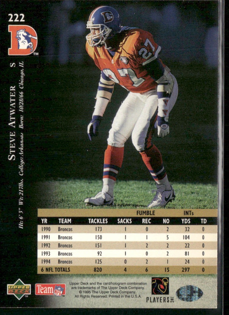 1995 Upper Deck #222 Steve Atwater
