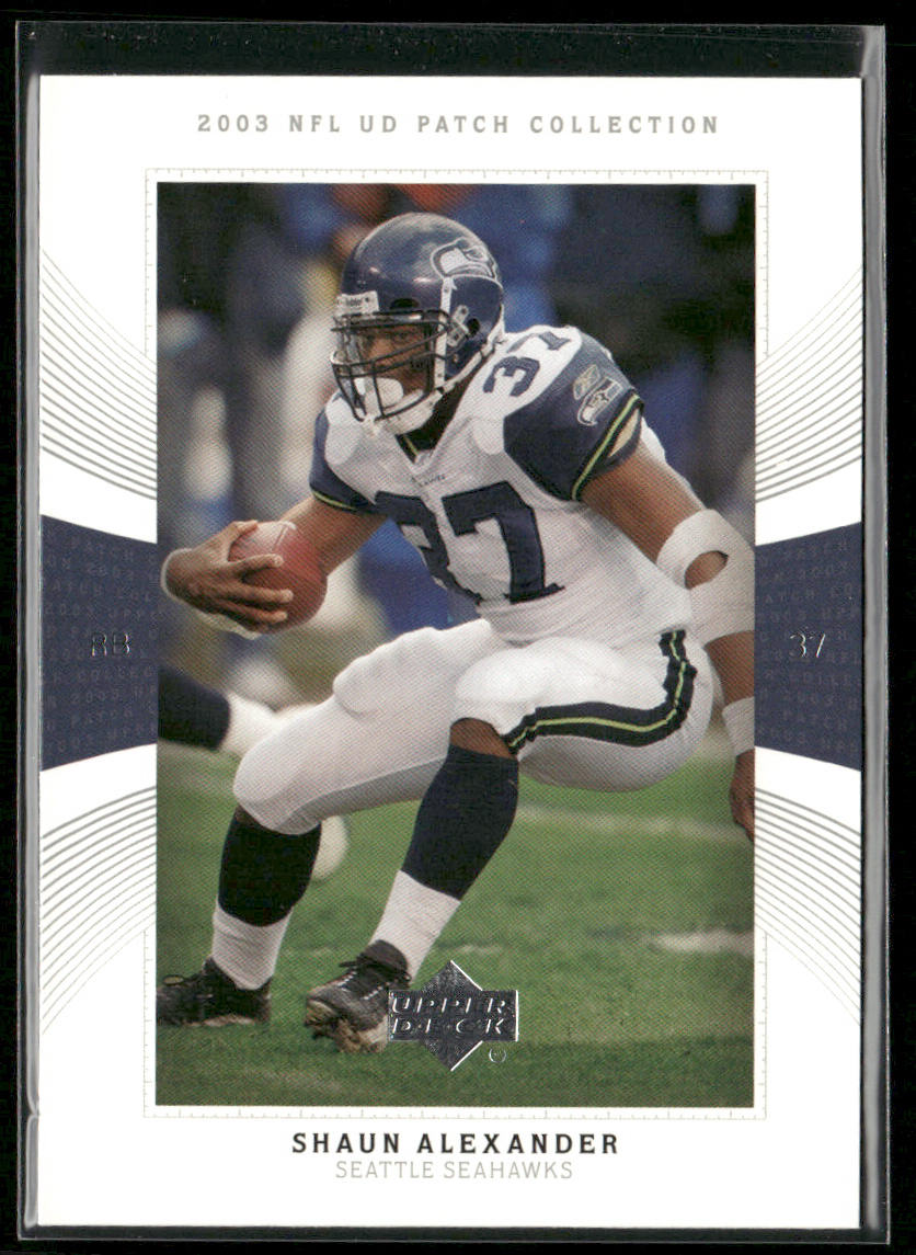 2003 UD Patch Collection #37 Shaun Alexander