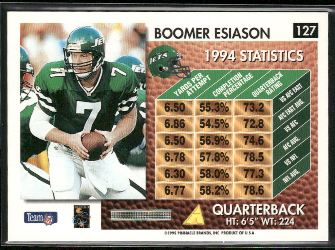 Boomer Esiason 1995 Summit #127 New York Jets