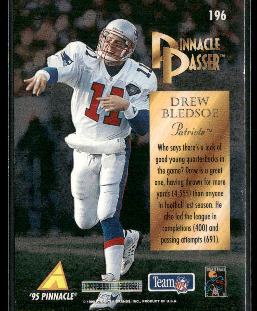 Drew Bledsoe 1995 Pinnacle #196 New England Patriots