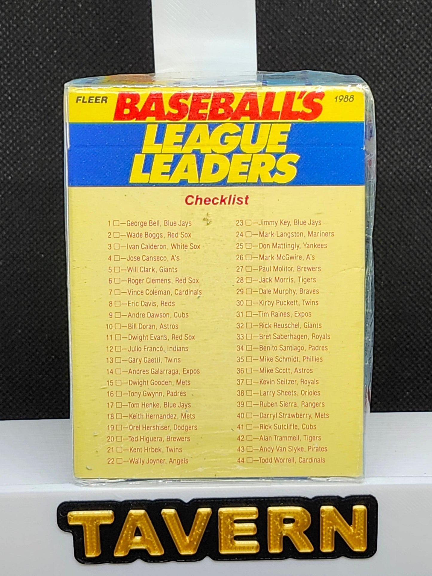 1988 Fleer Baseballs League Leaders Complete Set Factory Sealed - Tavern Collectibles