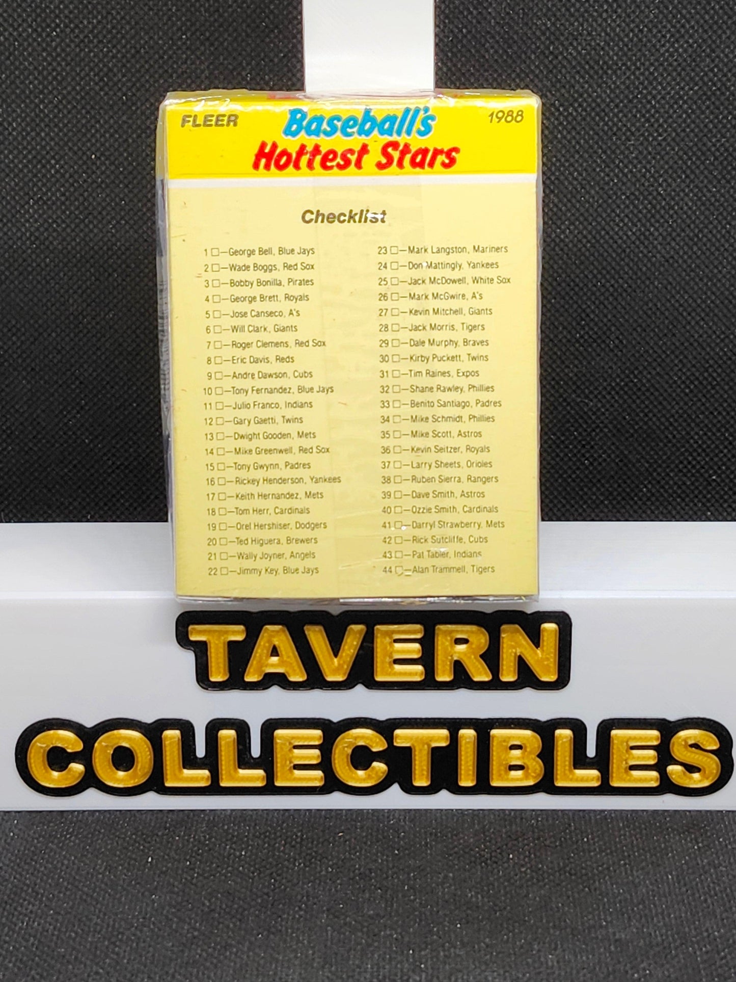 1988 Fleer Baseballs Hottest Stars 44 Card Set Revco - Factory Sealed - Tavern Collectibles