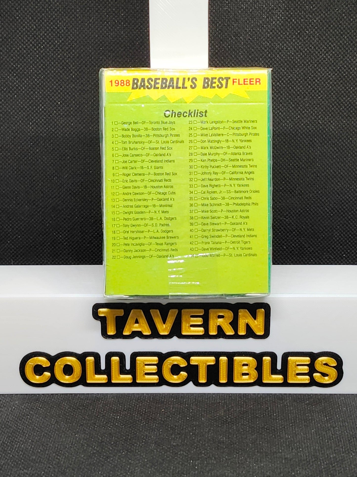1988 Fleer LE Baseball Best Sluggers Vs Pitchers 44 Complete Card Set Sealed - Tavern Collectibles