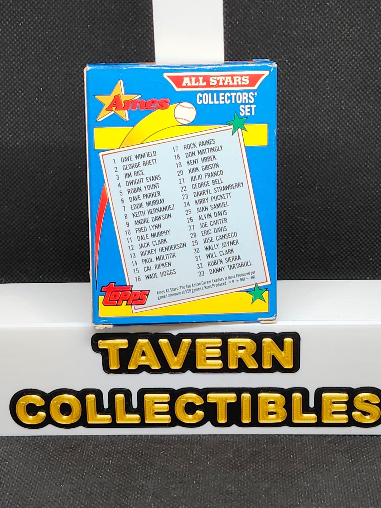 1990 Topps Ames All Stars Baseball Cards Set - Tavern Collectibles