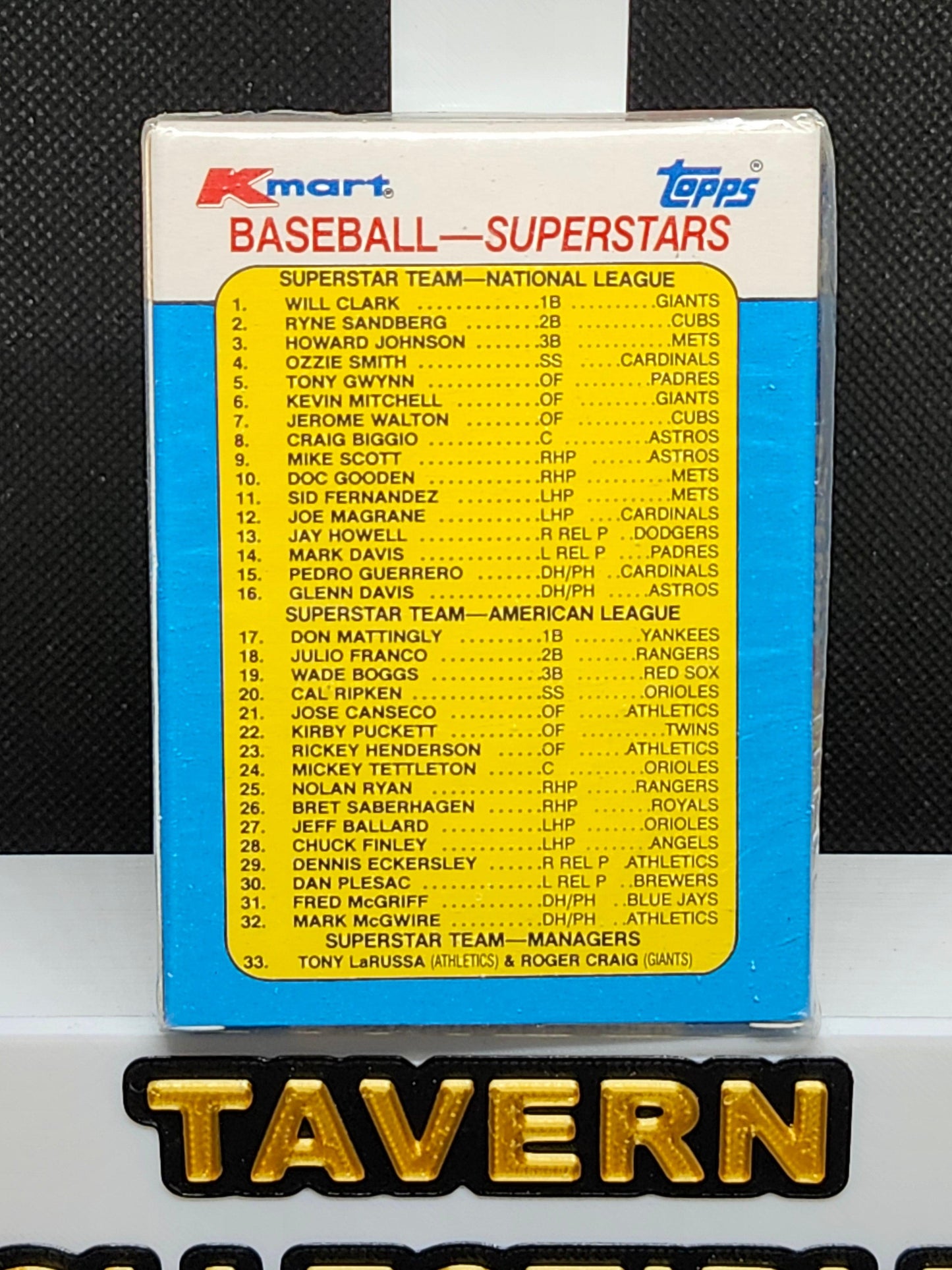 1990 Topps K-Mart Baseball Superstars Collector's Edition Complete Set - Tavern Collectibles