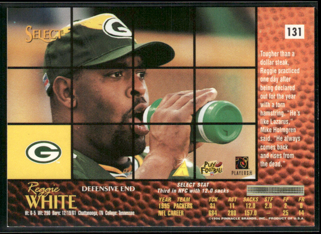 Reggie White 1996 Select #131 Green Bay Packers
