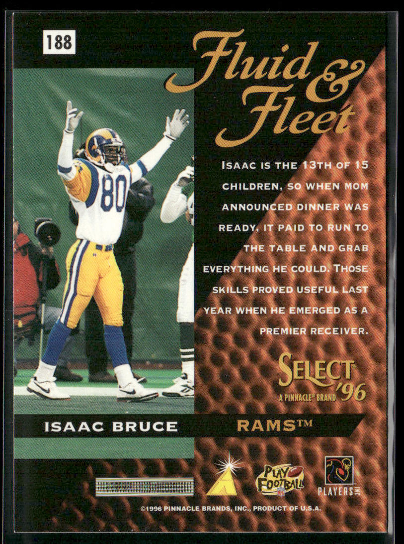 Isaac Bruce 1996 Select #188 St. Louis Rams