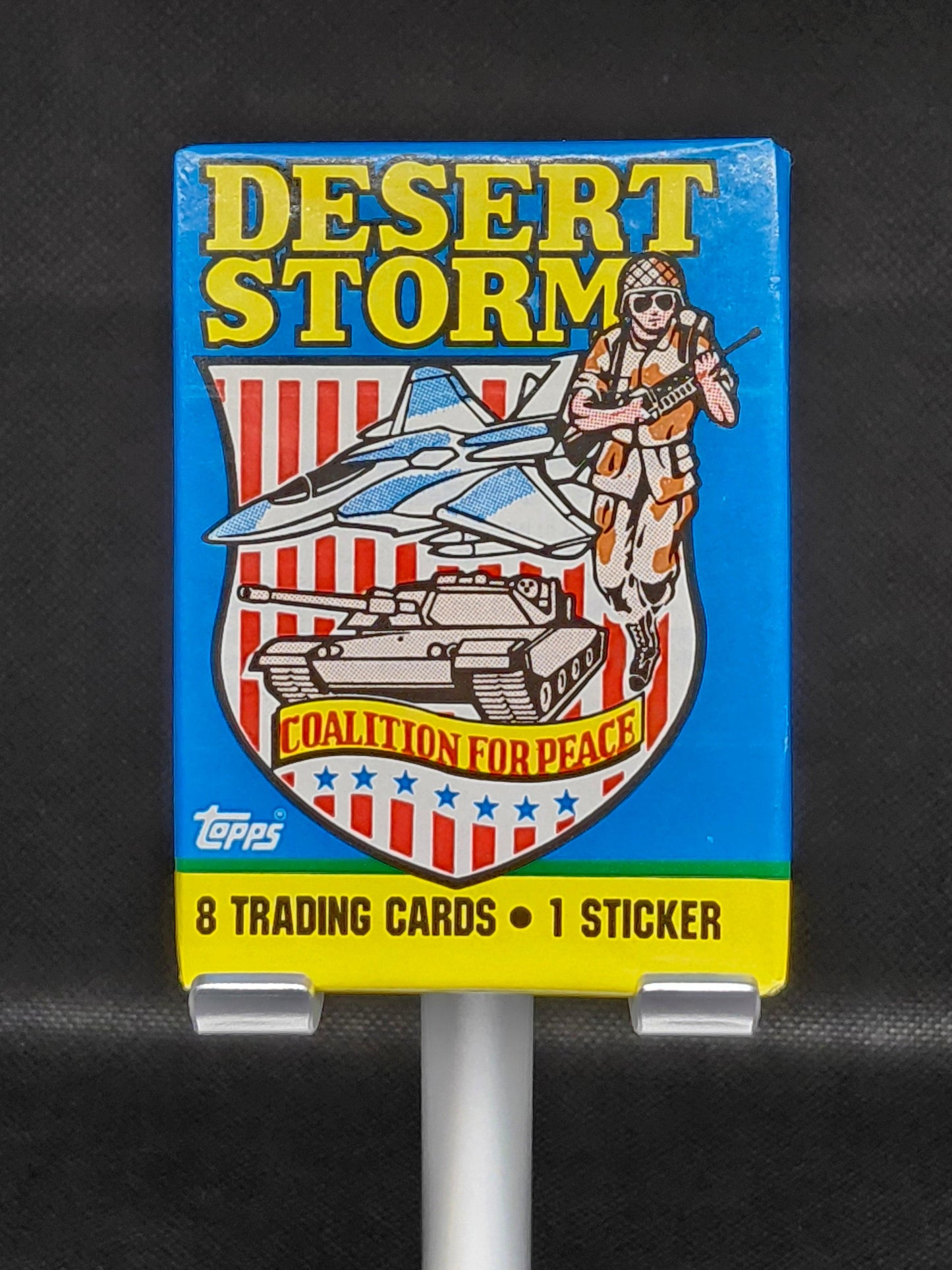 1991 Topps Desert Storm Coalition for Peace Trading Cards Sealed Wax Pack - Tavern Collectibles