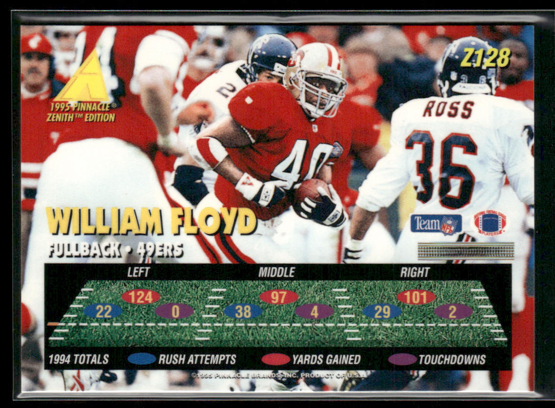 William Floyd 1995 Zenith #Z128 San Francisco 49ers