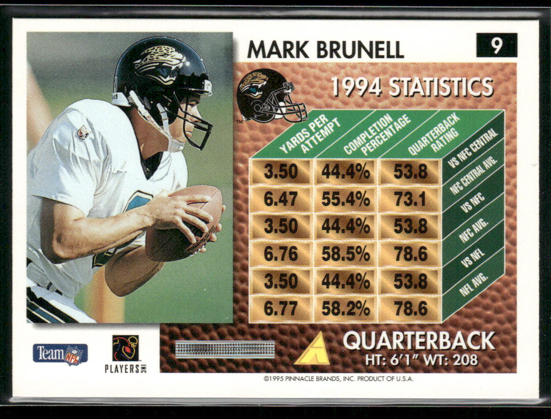 Mark Brunell 1995 Summit #9 Jacksonville Jaguars