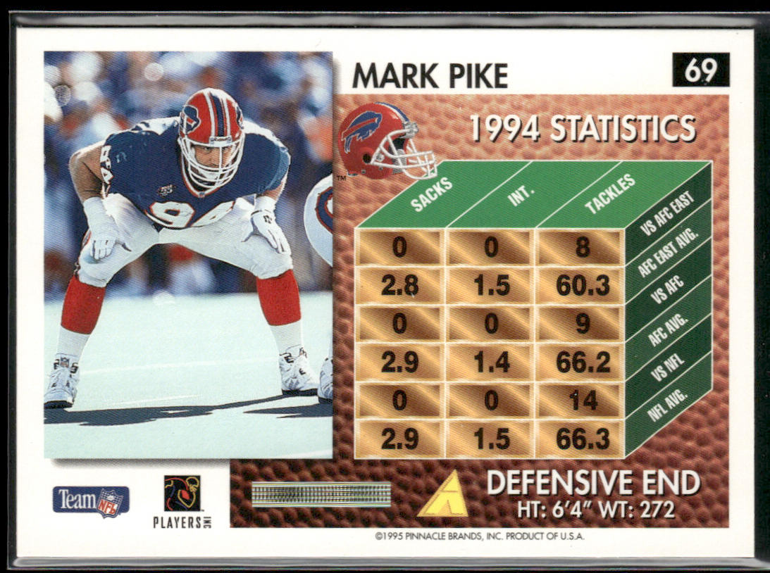 Mark Pike 1995 Summit #69 Buffalo Bills