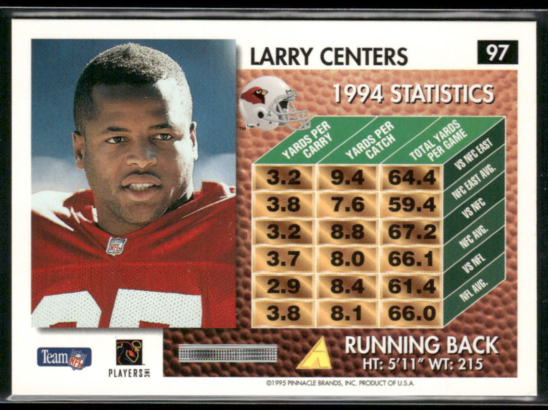 Larry Centers 1995 Summit #97 Arizona Cardinals
