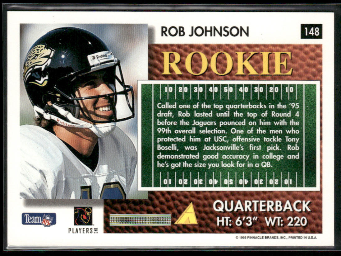 Rob Johnson 1995 Summit #148 RC Jacksonville Jaguars