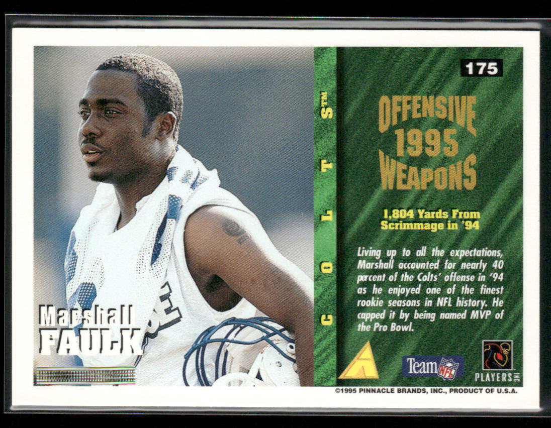 Marshall Faulk 1995 Summit #175 Indianapolis Colts