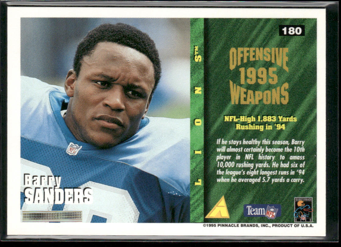 Barry Sanders 1995 Summit #180 Detroit Lions