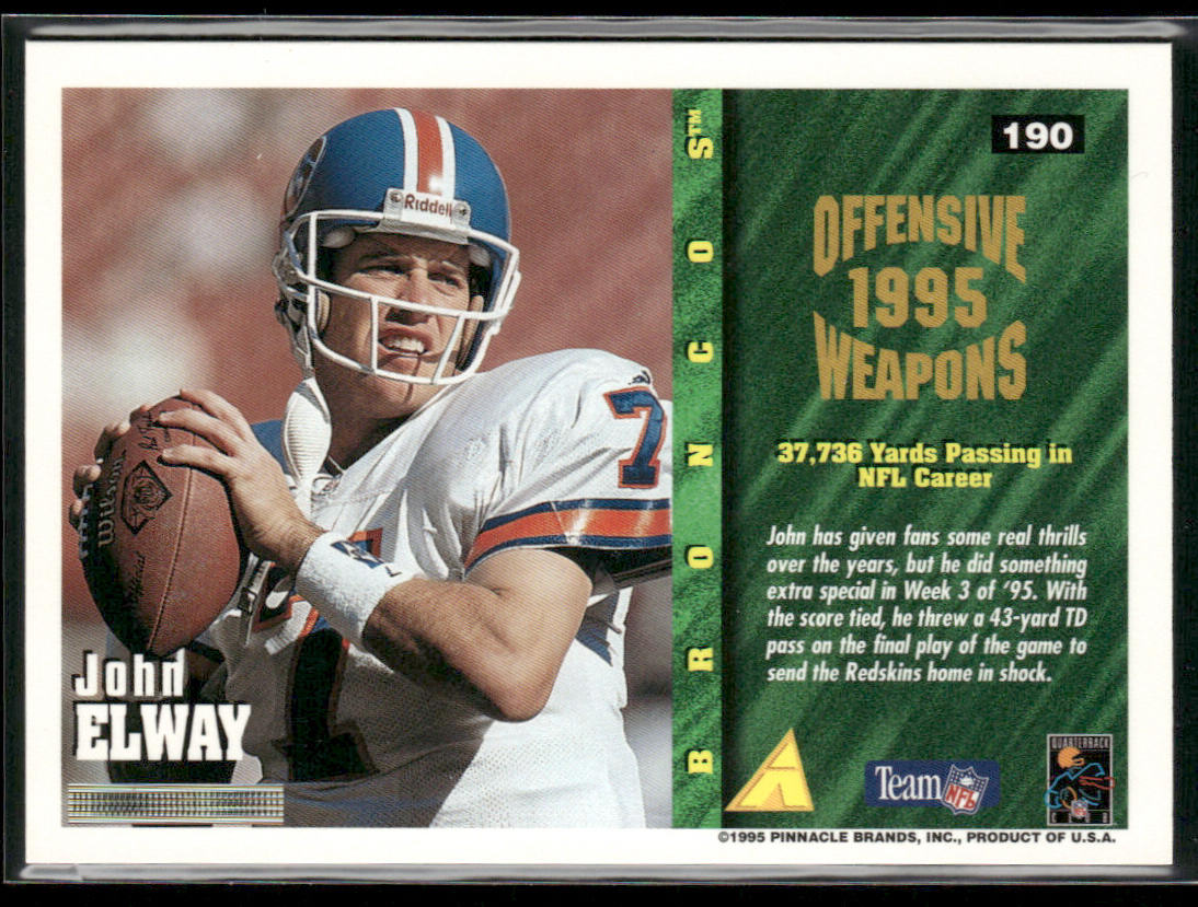John Elway 1995 Summit #190 Denver Broncos