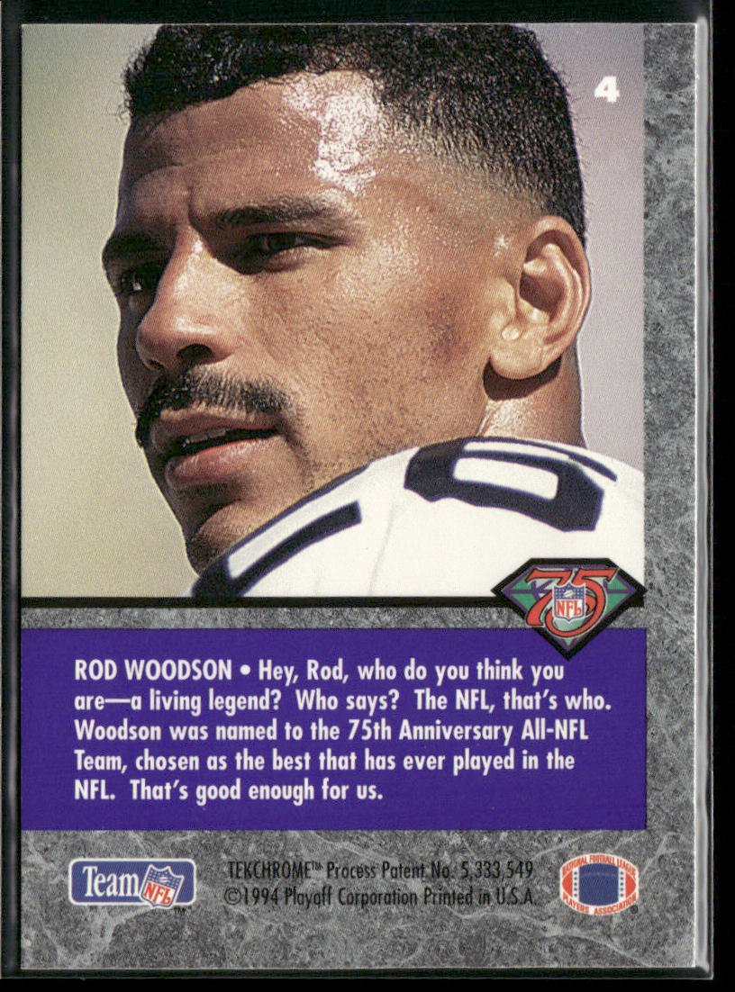 Rod Woodson 1994 Playoff Contenders #4 Pittsburgh Steelers
