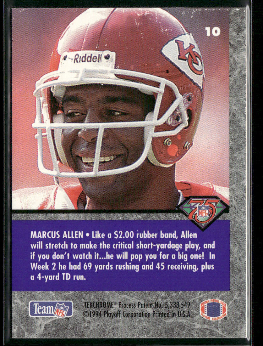 Marcus Allen 1994 Playoff Contenders #10 Kansas City Chiefs