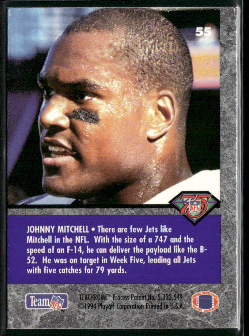 Johnny Mitchell 1994 Playoff Contenders #55 New York Jets