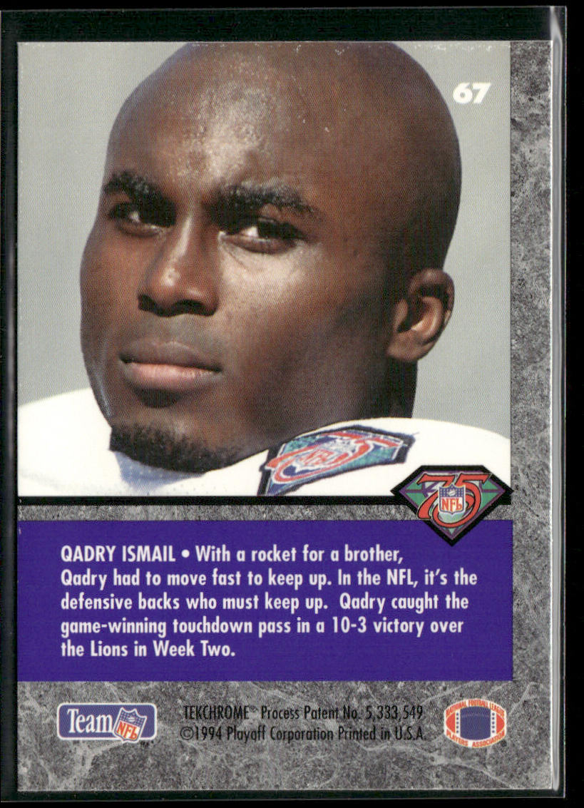 Qadry Ismail 1994 Playoff Contenders #67 Minnesota Vikings
