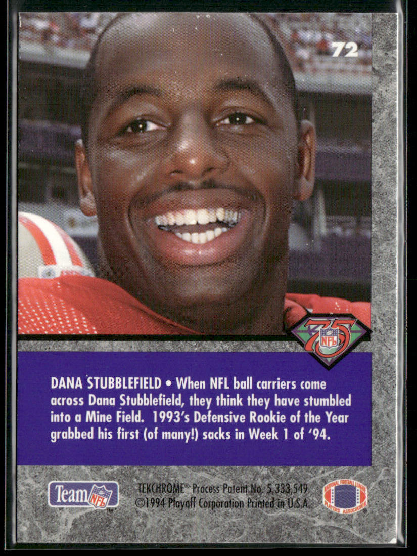 Dana Stubblefield 1994 Playoff Contenders #72 San Francisco 49ers