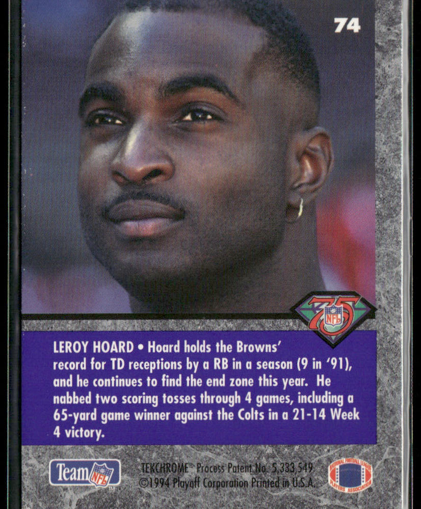 Leroy Hoard 1994 Playoff Contenders #74 Cleveland Browns