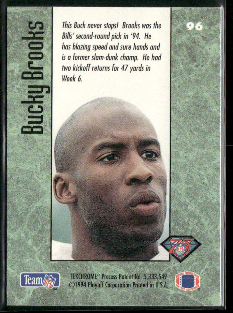 Bucky Brooks 1994 Playoff Contenders #96 RC Buffalo Bills