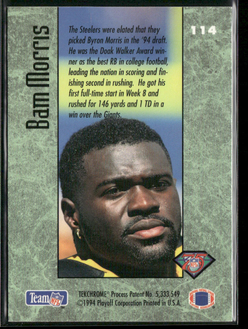 Bam Morris 1994 Playoff Contenders #114 RC Pittsburgh Steelers