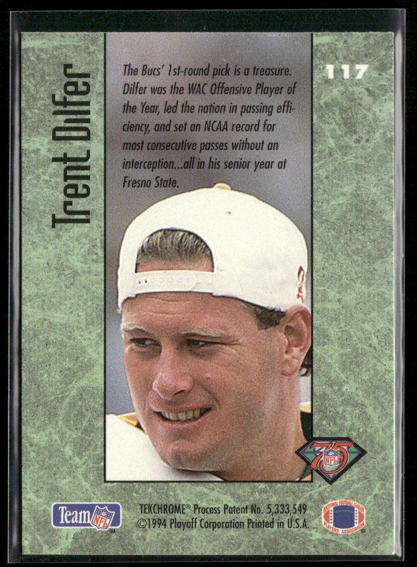 Trent Dilfer 1994 Playoff Contenders #117 RC Tampa Bay Buccaneers