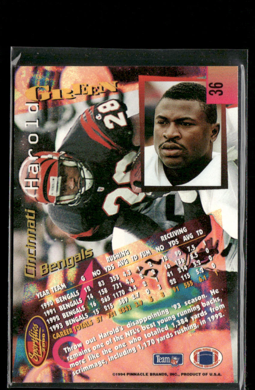 Harold Green 1994 Sportflics #36 Cincinnati Bengals