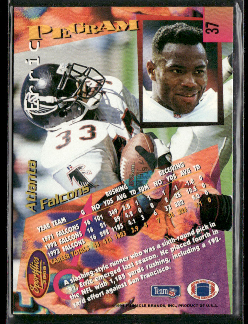 Erric Pegram 1994 Sportflics #37 Atlanta Falcons