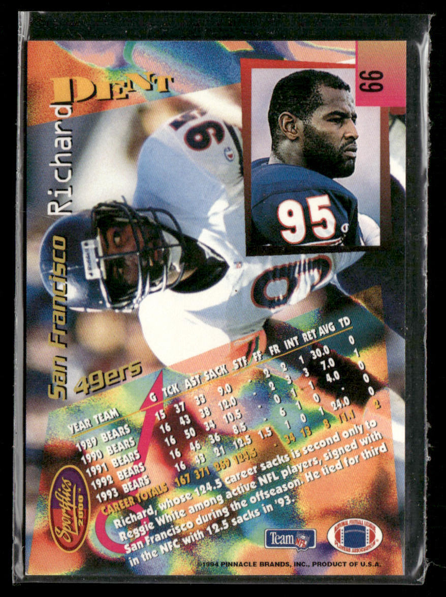 Richard Dent 1994 Sportflics #66 San Francisco 49ers