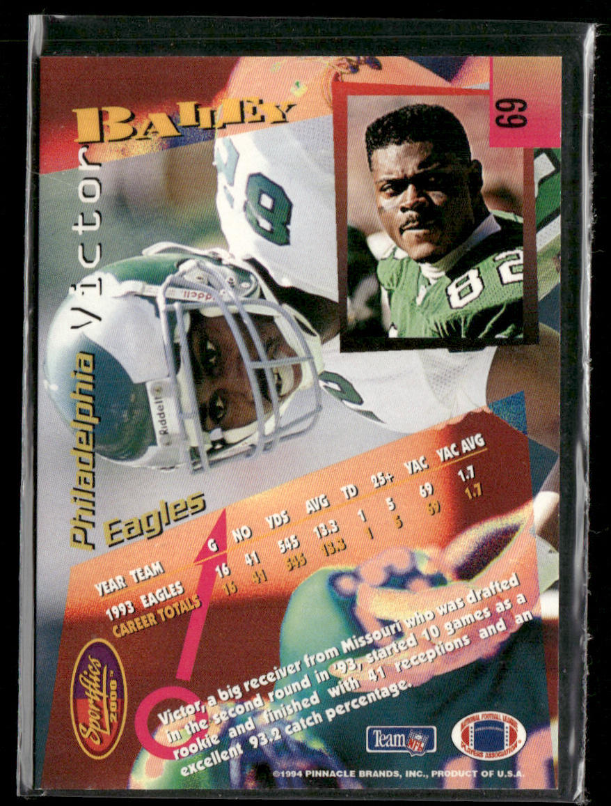 Victor Bailey 1994 Sportflics #69 Philadelphia Eagles