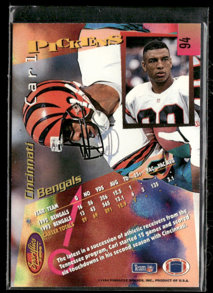Carl Pickens 1994 Sportflics #94 Cincinnati Bengals