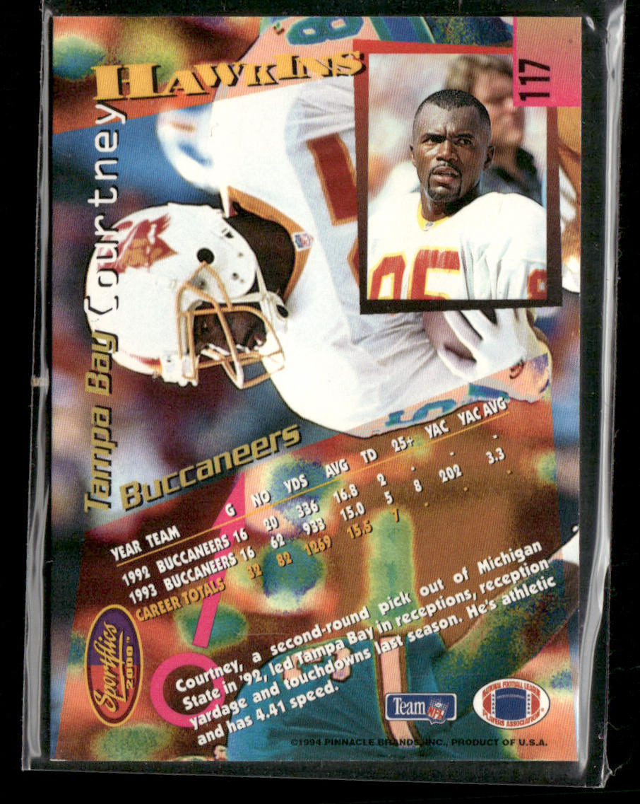 Courtney Hawkins 1994 Sportflics #117 Tampa Bay Buccaneers
