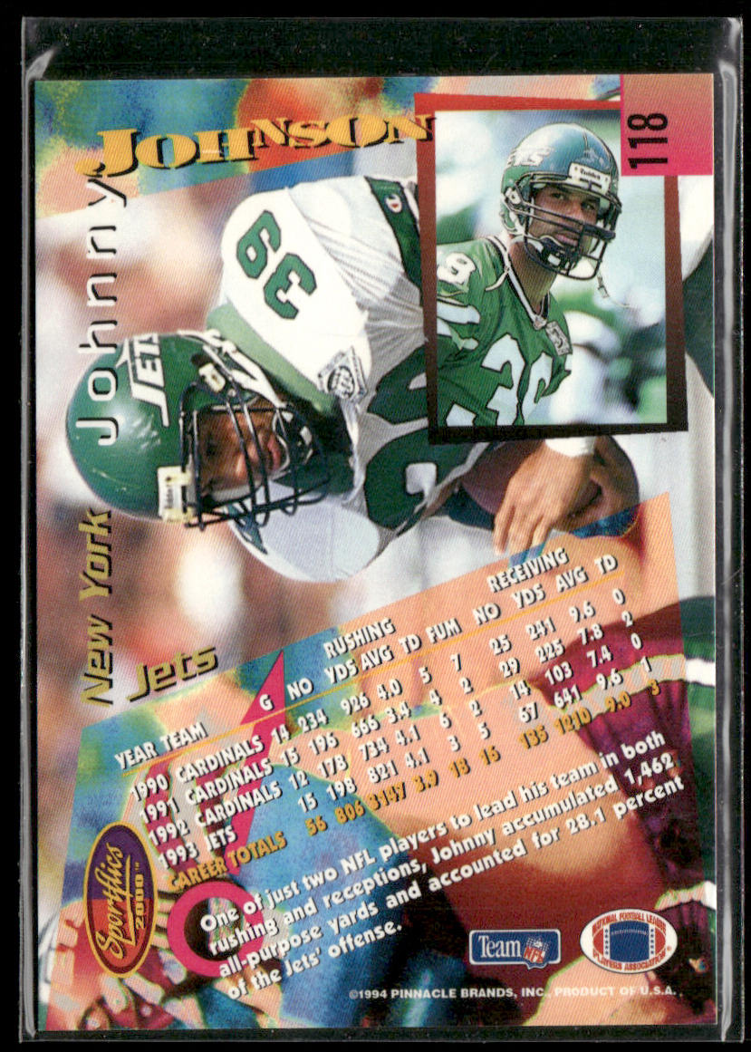 Johnny Johnson 1994 Sportflics #118 New York Jets