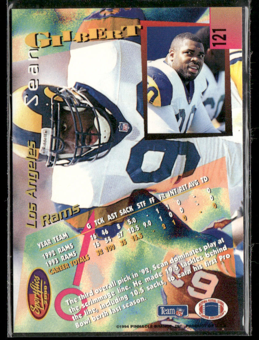 Sean Gilbert 1994 Sportflics #121 Los Angeles Rams