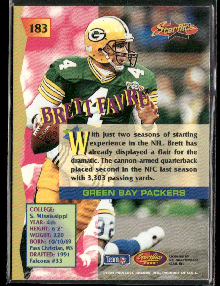 Brett Favre 1994 Sportflics #183 Green Bay Packers