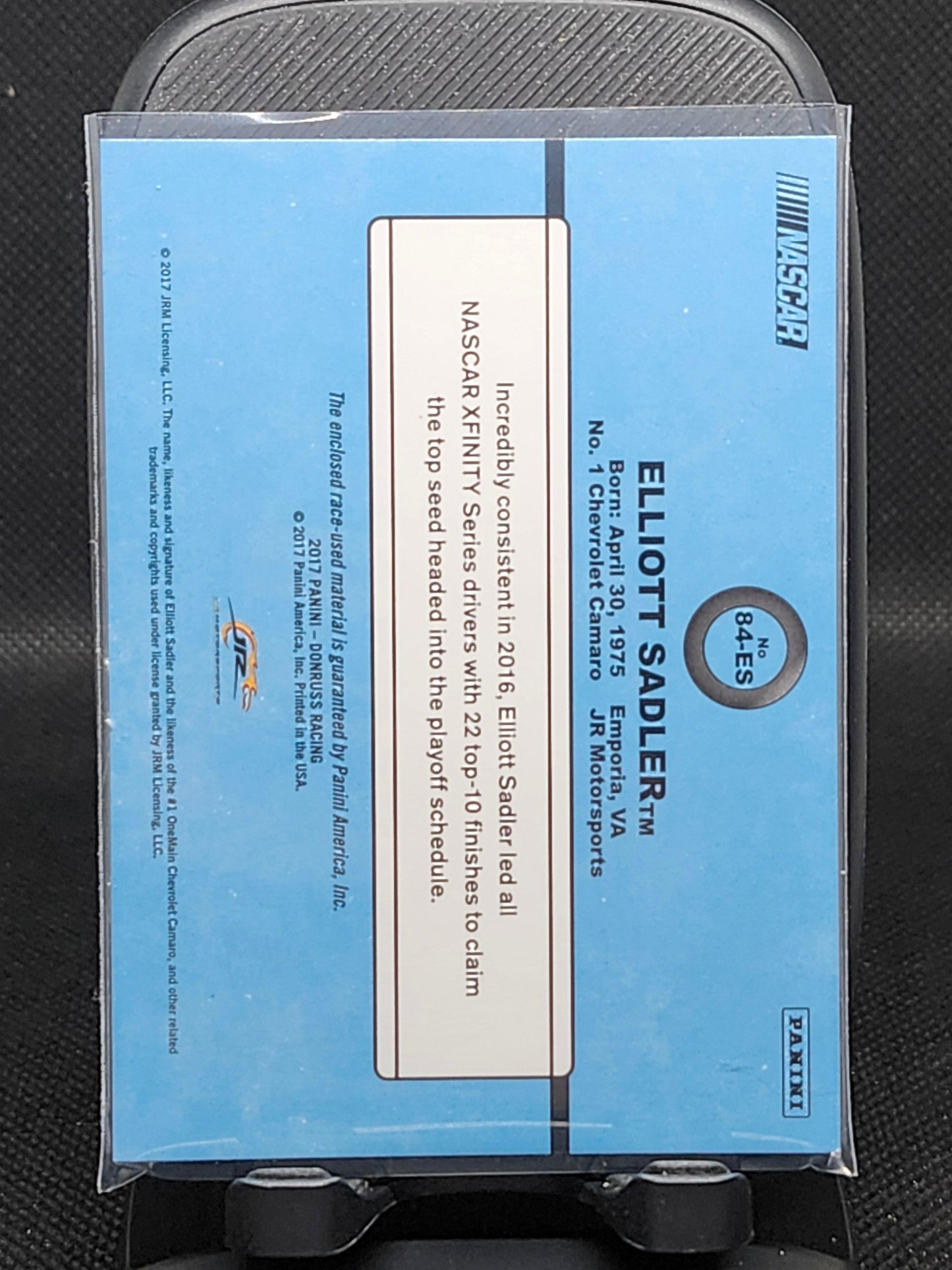 2017 Panini Donruss NASCAR Retro Relics 1984 Firesuit #84-ES Elliott Sadler - Tavern Collectibles