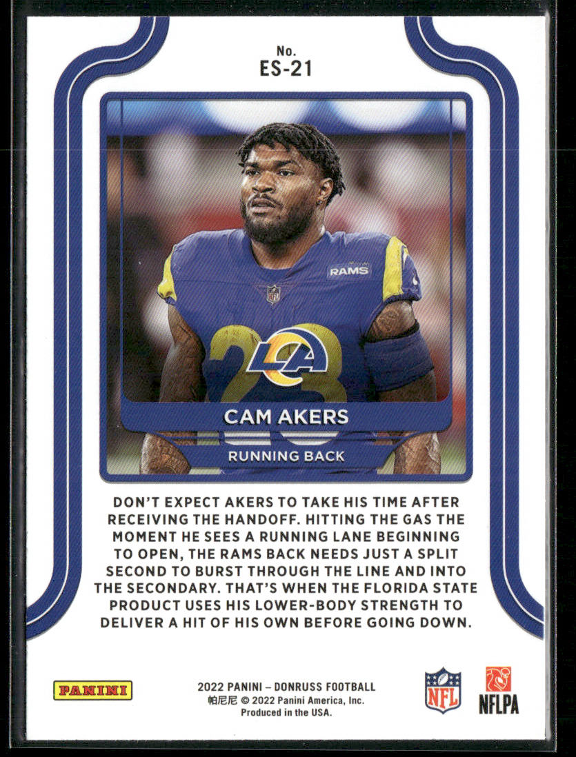 Cam Akers 2022 Donruss Elite Series #ES-21 Los Angeles Rams