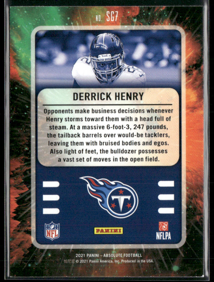 Derrick Henry 2021 Panini Absolute Star Gazing #SG7 Tennessee Titans