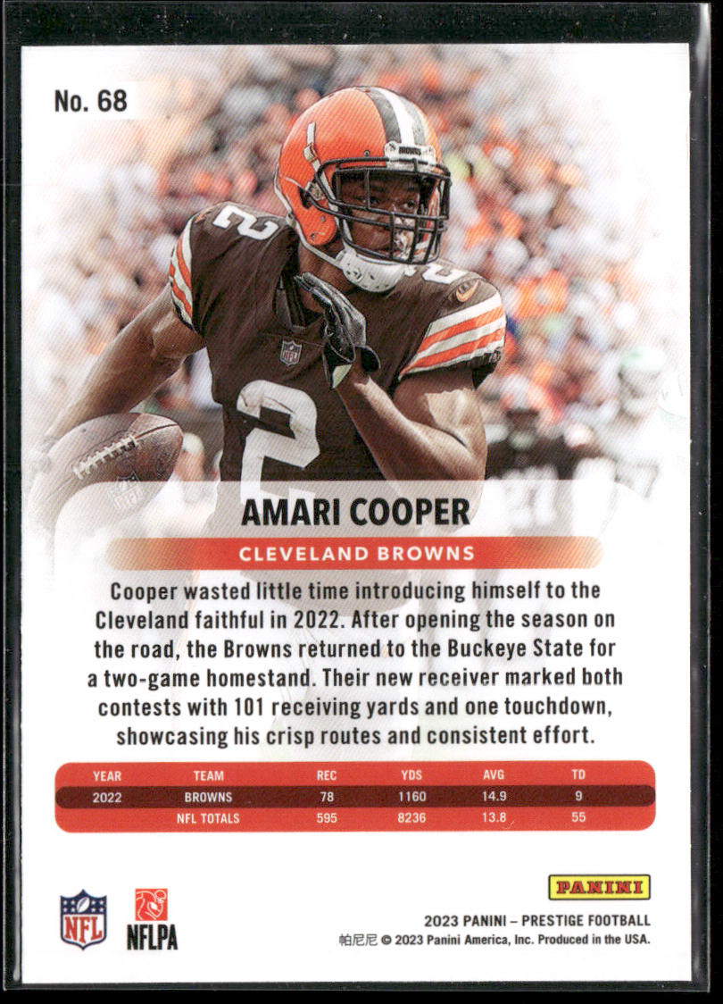 Amari Cooper 2023 Panini Prestige #68 Cleveland Browns