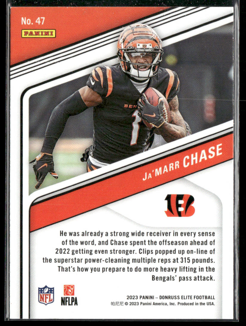 Ja'Marr Chase 2023 Donruss Elite #47 Cincinnati Bengals