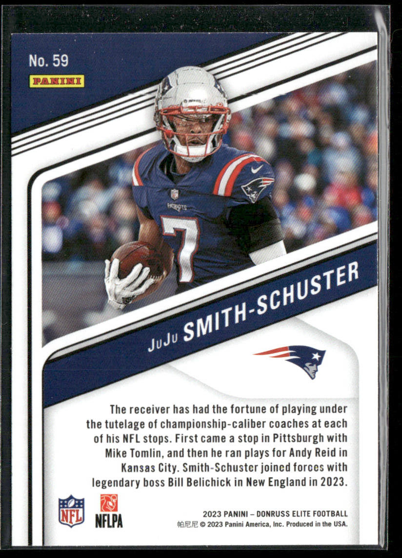 JuJu Smith-Schuster 2023 Donruss Elite #59 New England Patriots