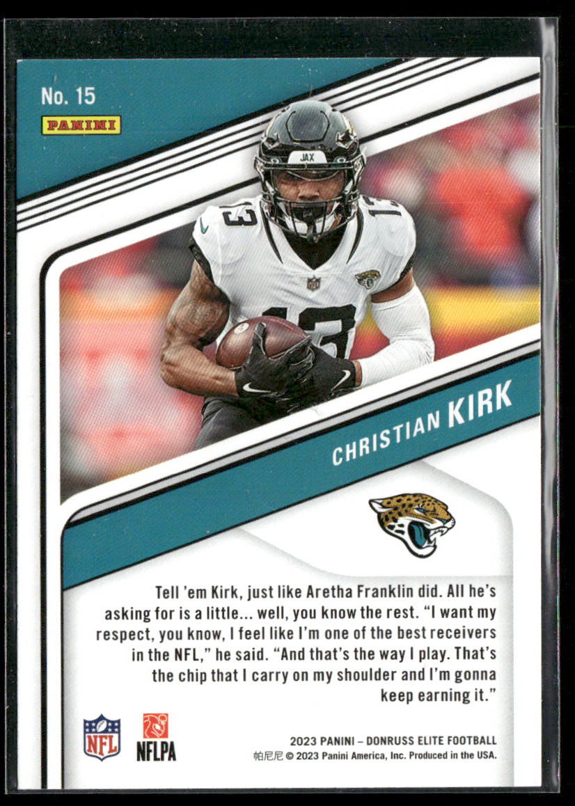 Christian Kirk 2023 Donruss Elite #15 Jacksonville Jaguars