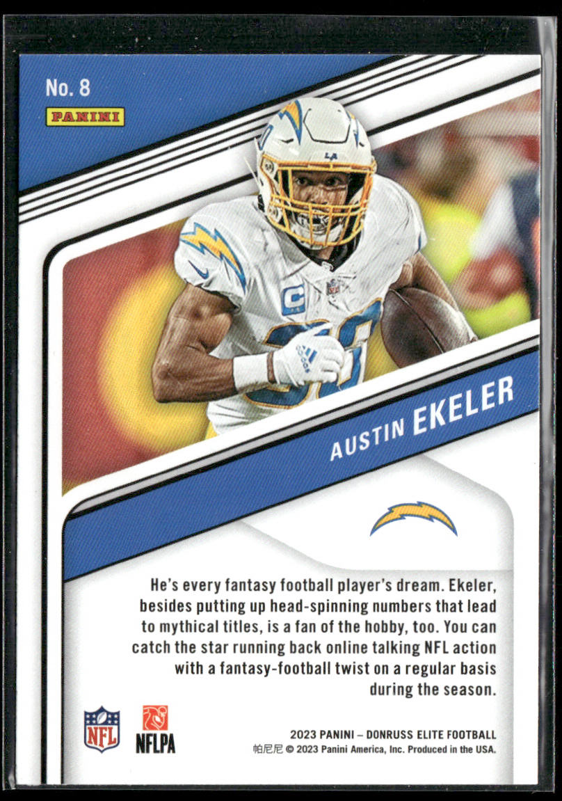 Austin Ekeler 2023 Donruss Elite #8 Los Angeles Chargers