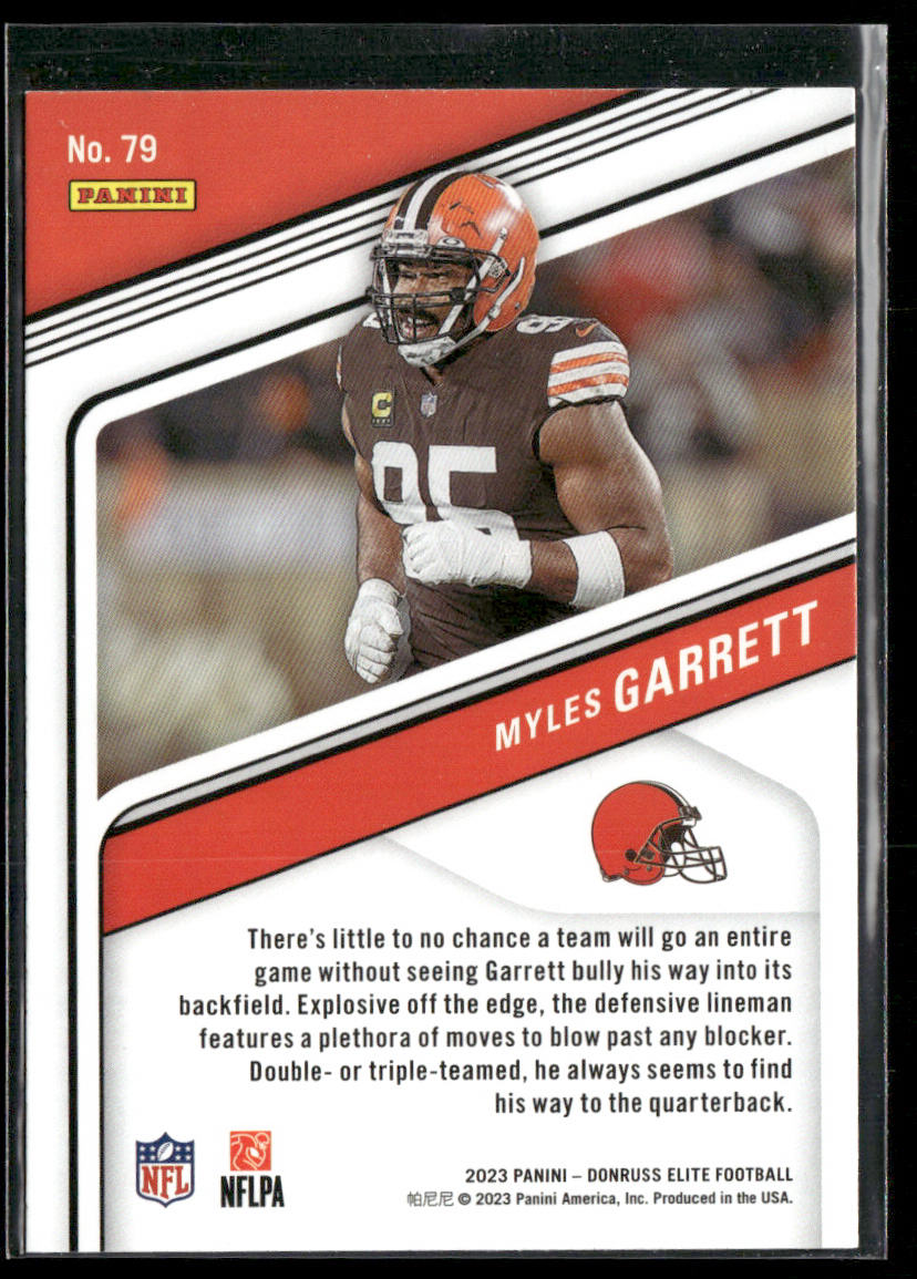 Myles Garrett 2023 Donruss Elite #79 Cleveland Browns