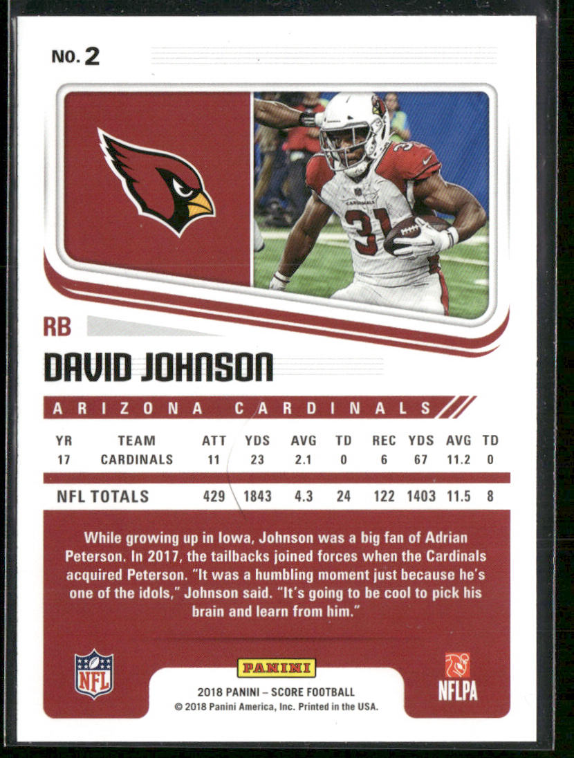 David Johnson 2018 Score #2 Arizona Cardinals