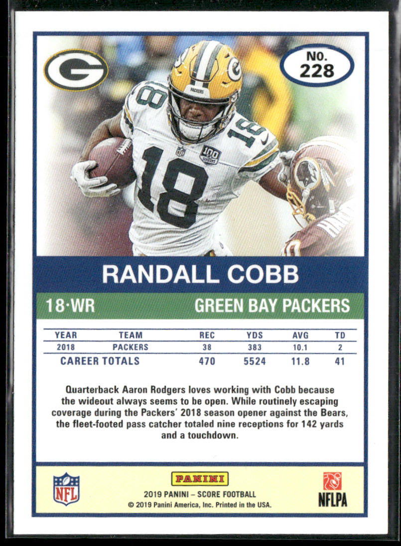 Randall Cobb 2019 Score #228 Green Bay Packers