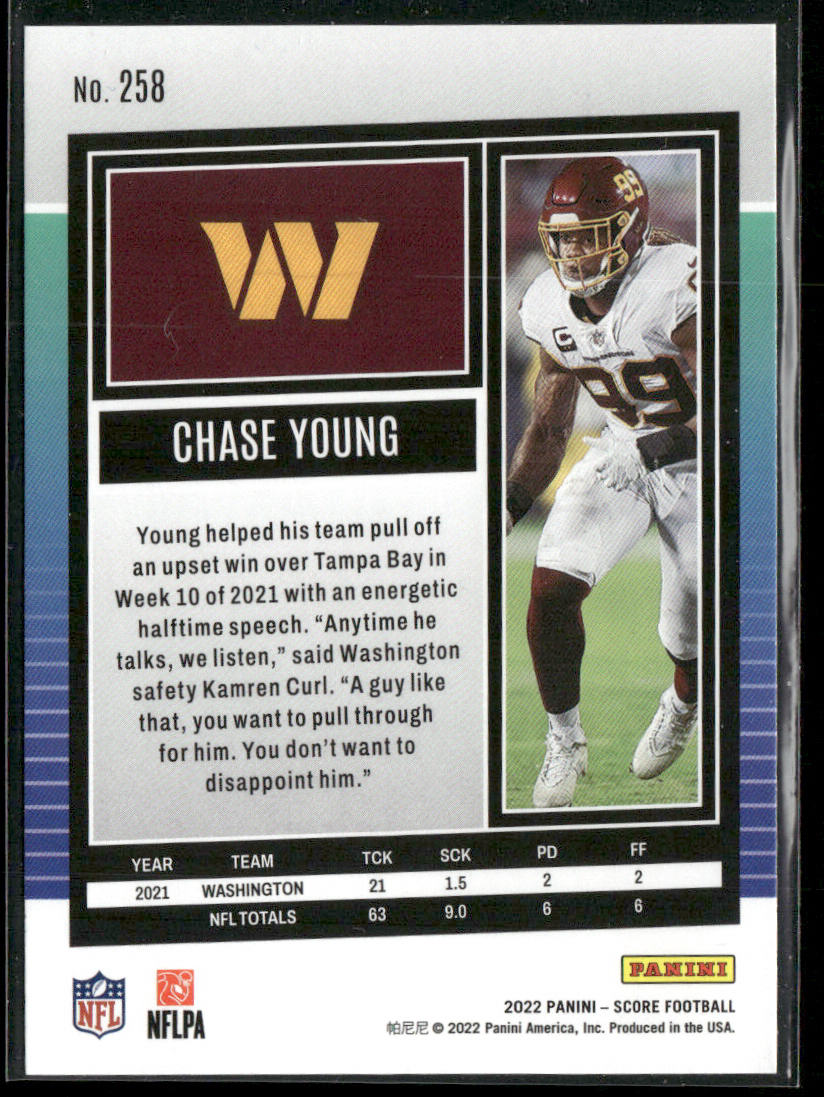 Chase Young 2022 Score #258 Washington Commanders